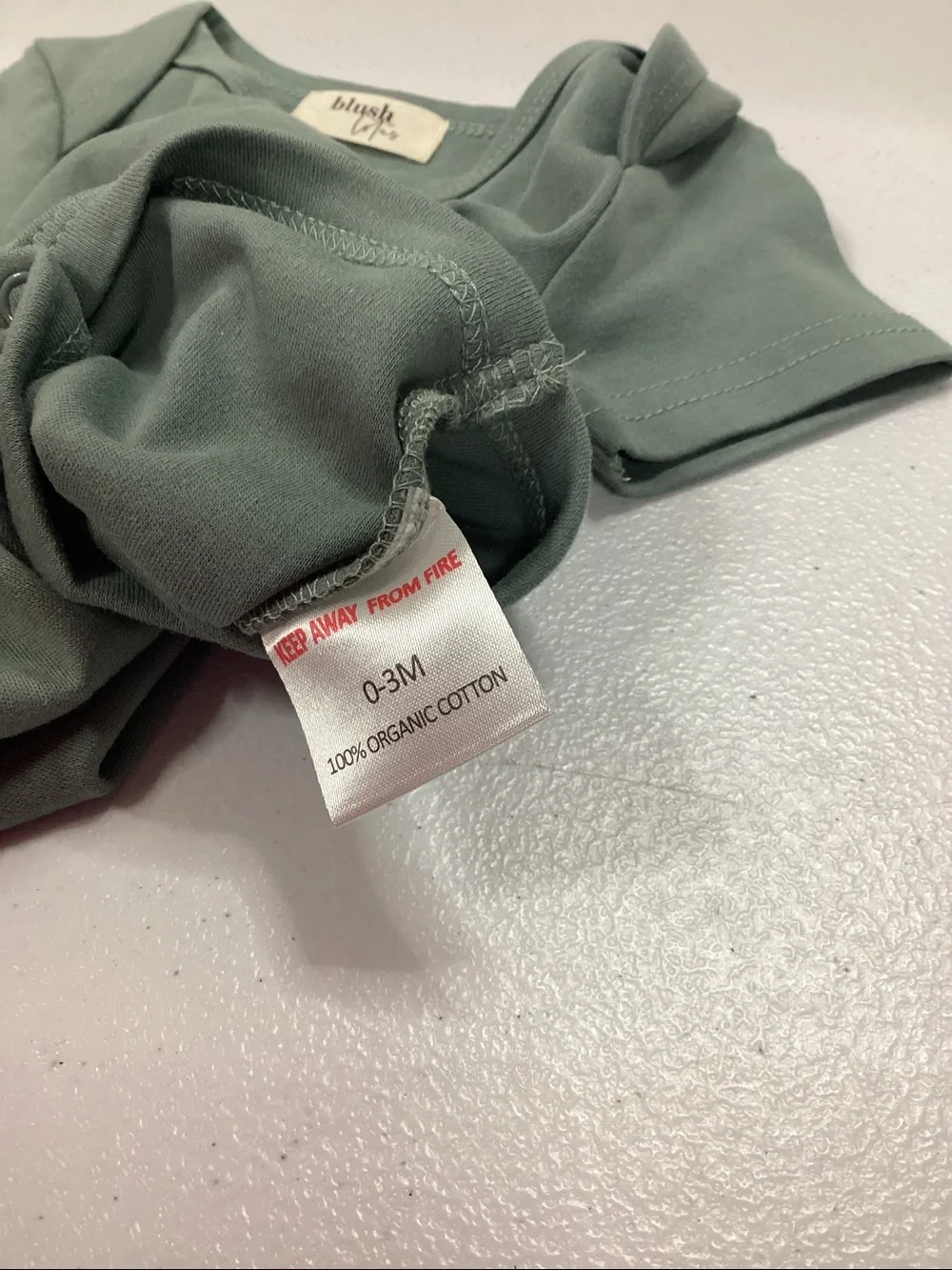 Blush sage green onesie